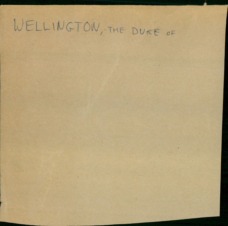 Wellington, The Duke of - Vintage Photograph