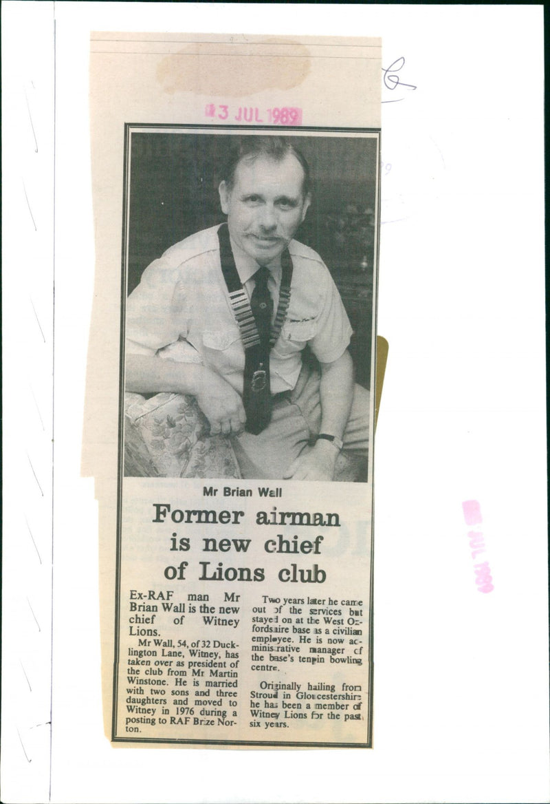 Mr. Brian Wall - Vintage Photograph