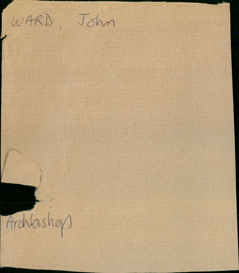 Ward John - Vintage Photograph