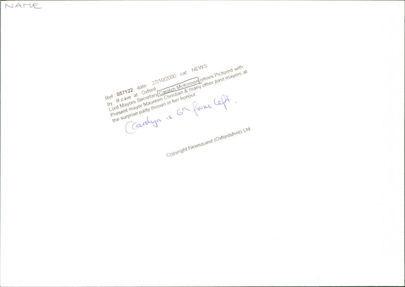 Carolyn McKinnon - Vintage Photograph