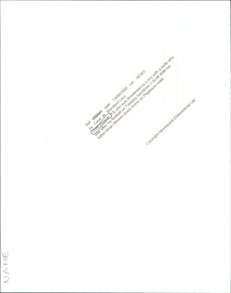 Scott Weaver - Vintage Photograph