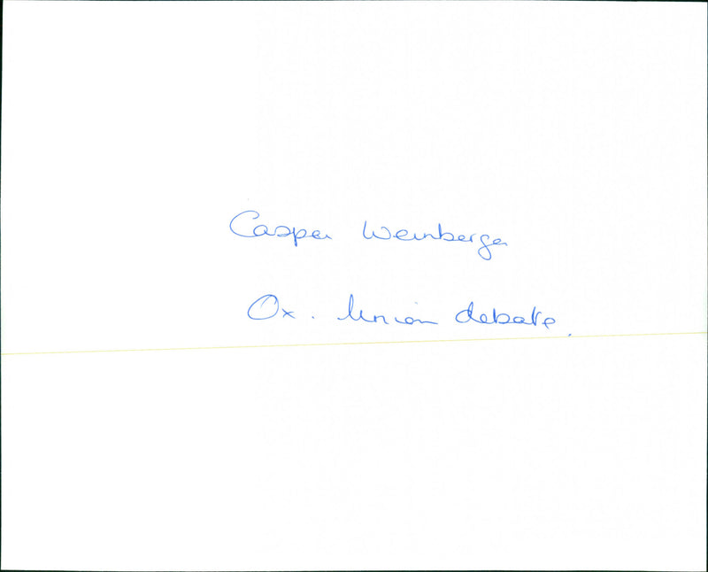 Caspar Weinberger - Vintage Photograph