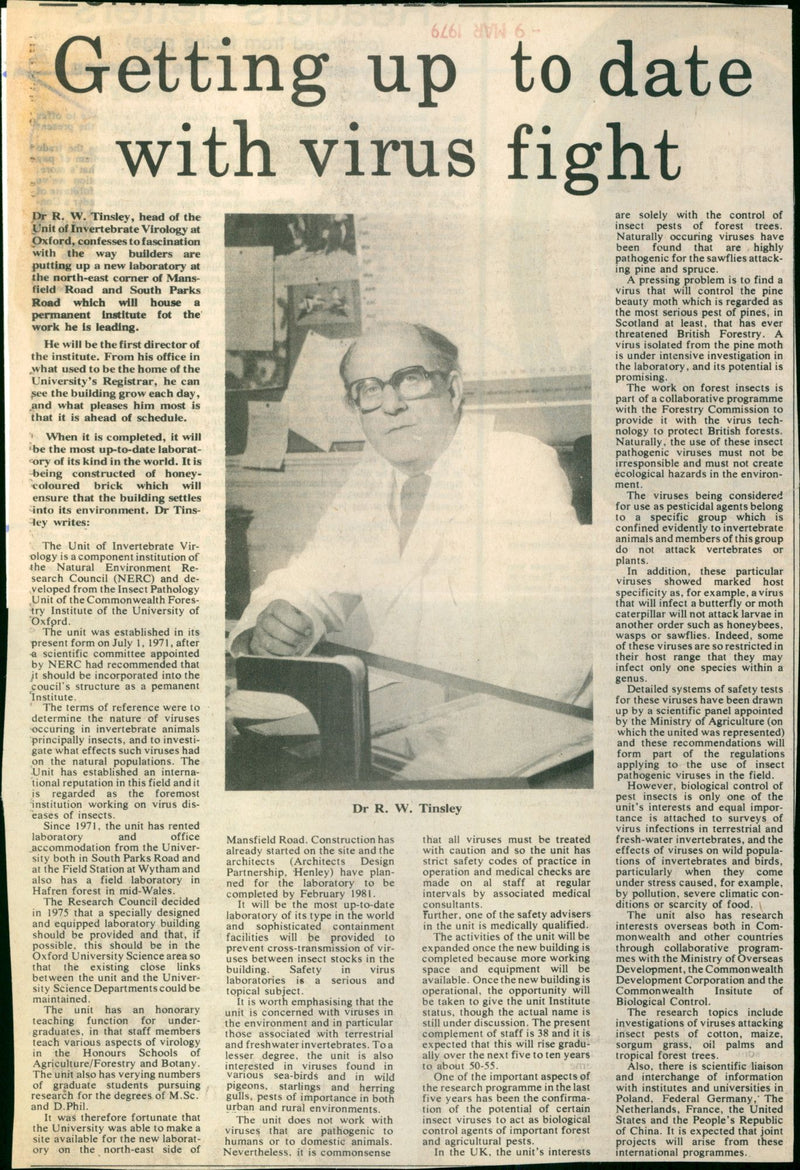 Dr. R. W. Tinsley - Vintage Photograph