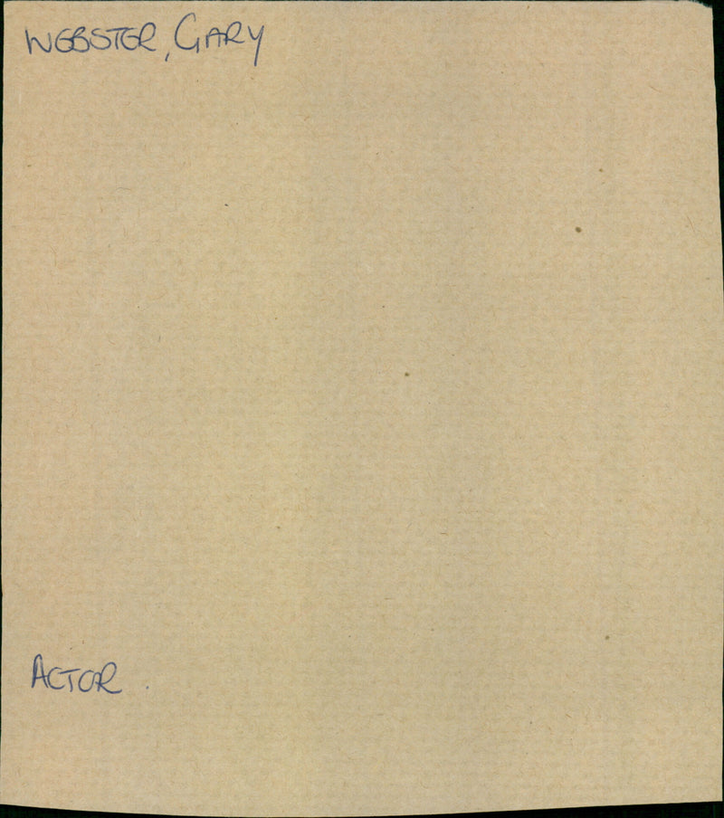 Webster Gary - Vintage Photograph