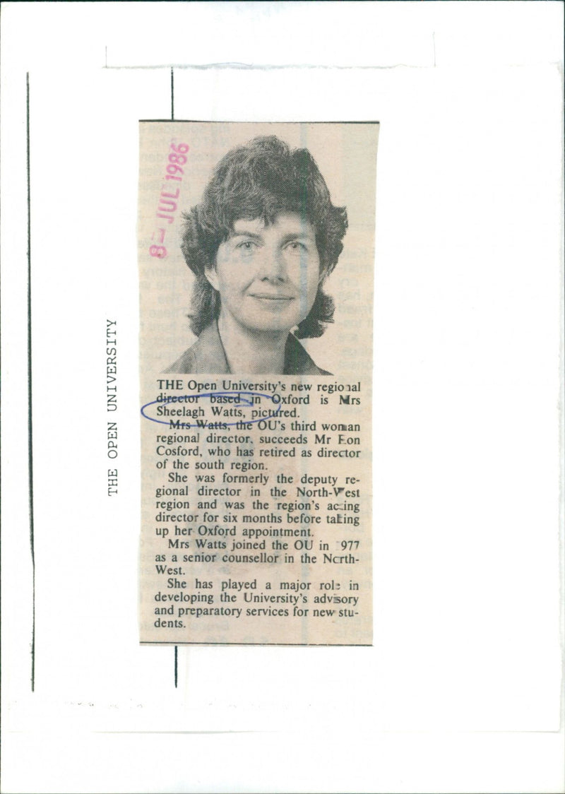 Sheelagh Watts - Vintage Photograph