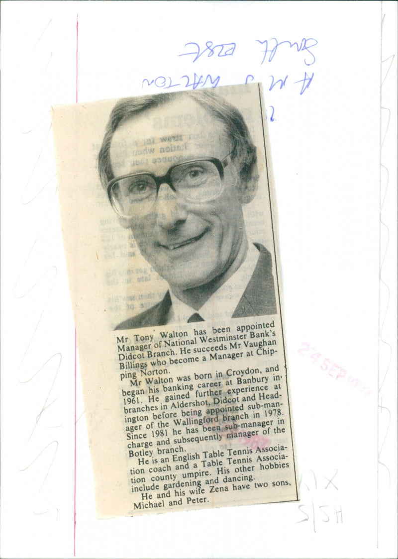 Mr. Tony Walton - Vintage Photograph