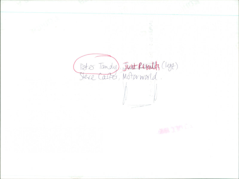 Peter Tandy & Steve Carter - Vintage Photograph