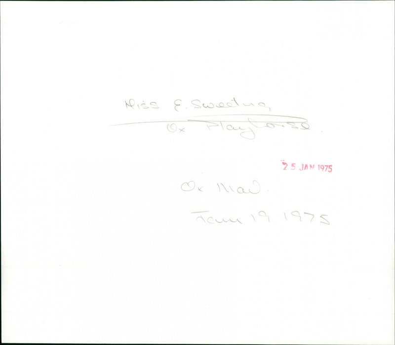 Miss E. Sweetie - Vintage Photograph