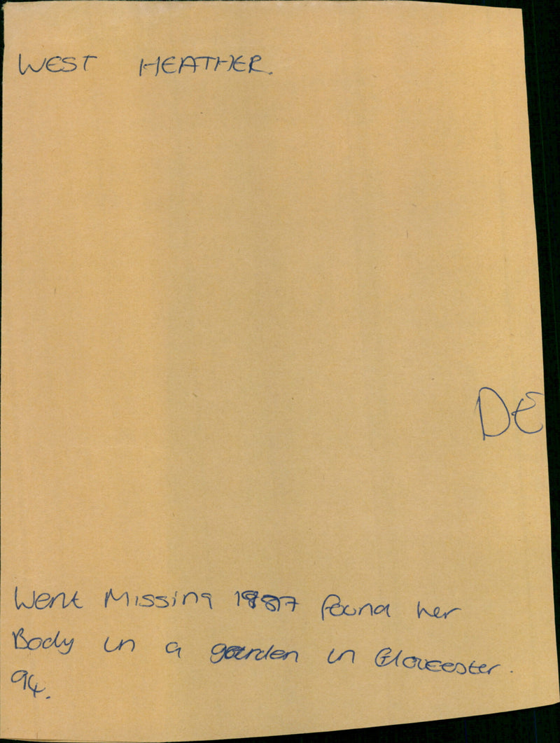 Heather West - Vintage Photograph