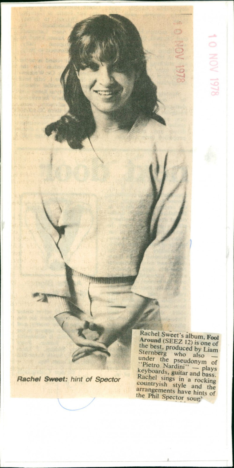 Rachel Sweet - Vintage Photograph