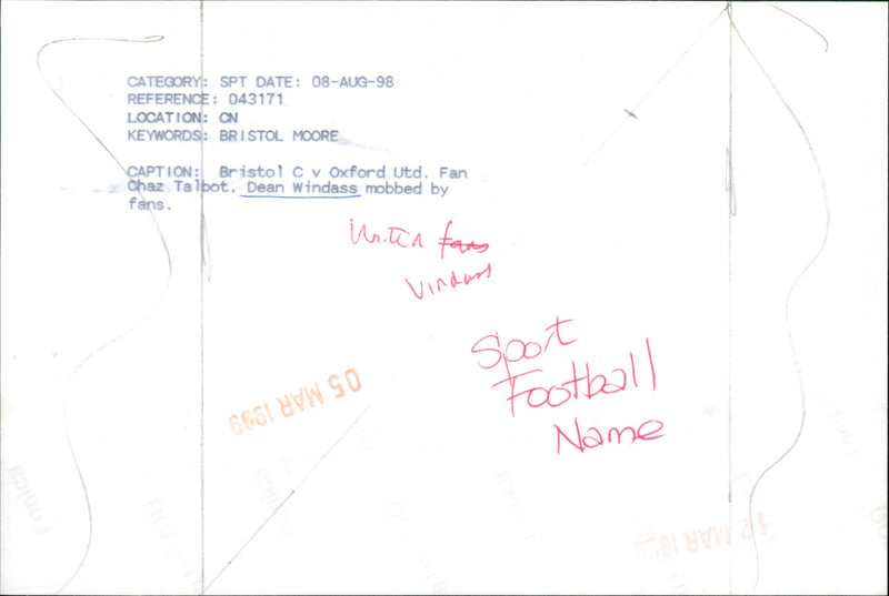 Dean Windass - Vintage Photograph