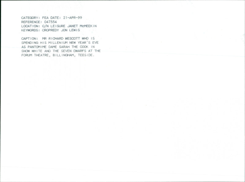 Richard Wescott - Vintage Photograph