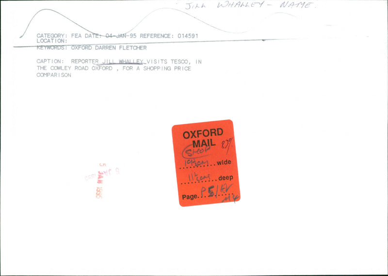 Jill Whalley - Vintage Photograph