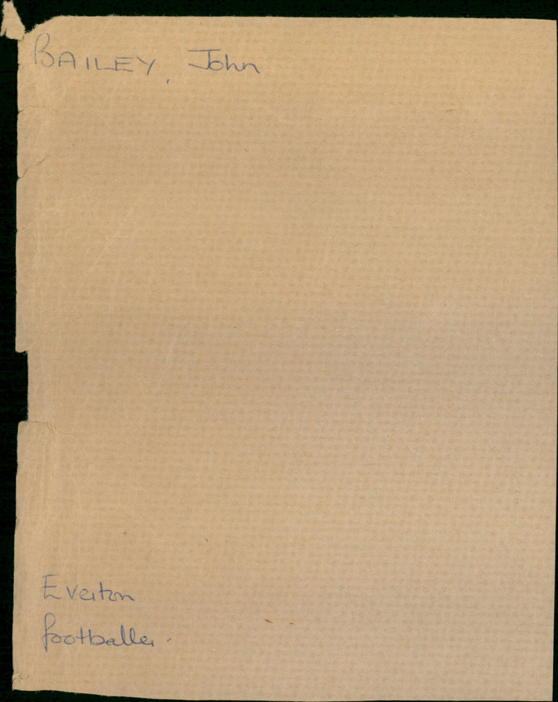 John Bailey - Vintage Photograph