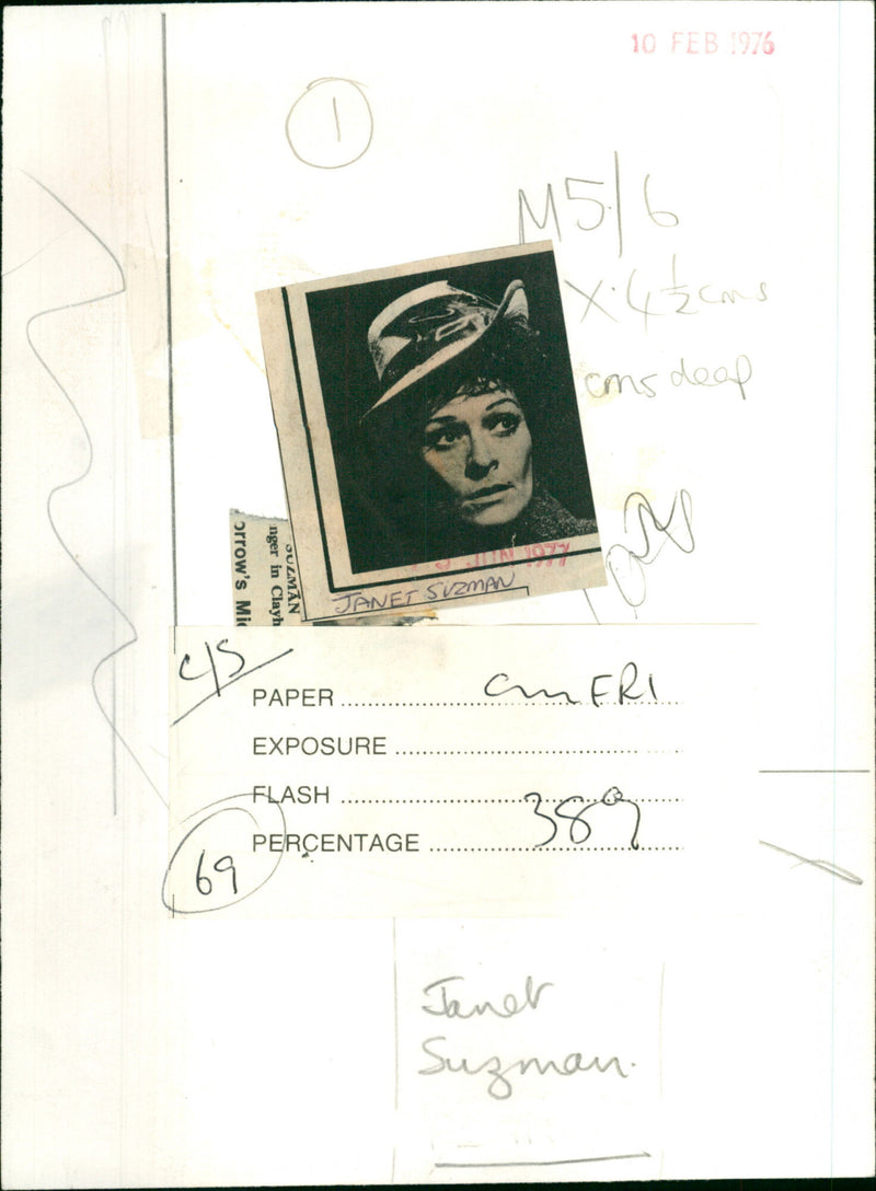 Janet Suzman - Vintage Photograph