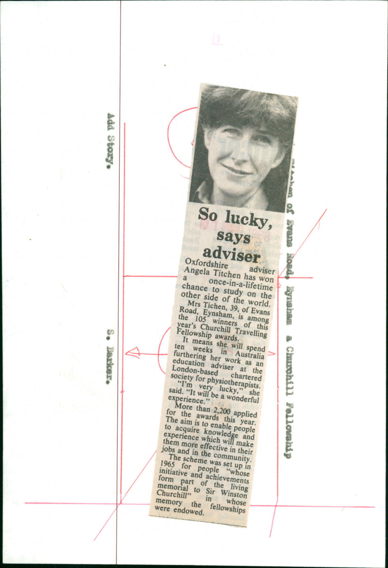 Angela Titchen - Vintage Photograph