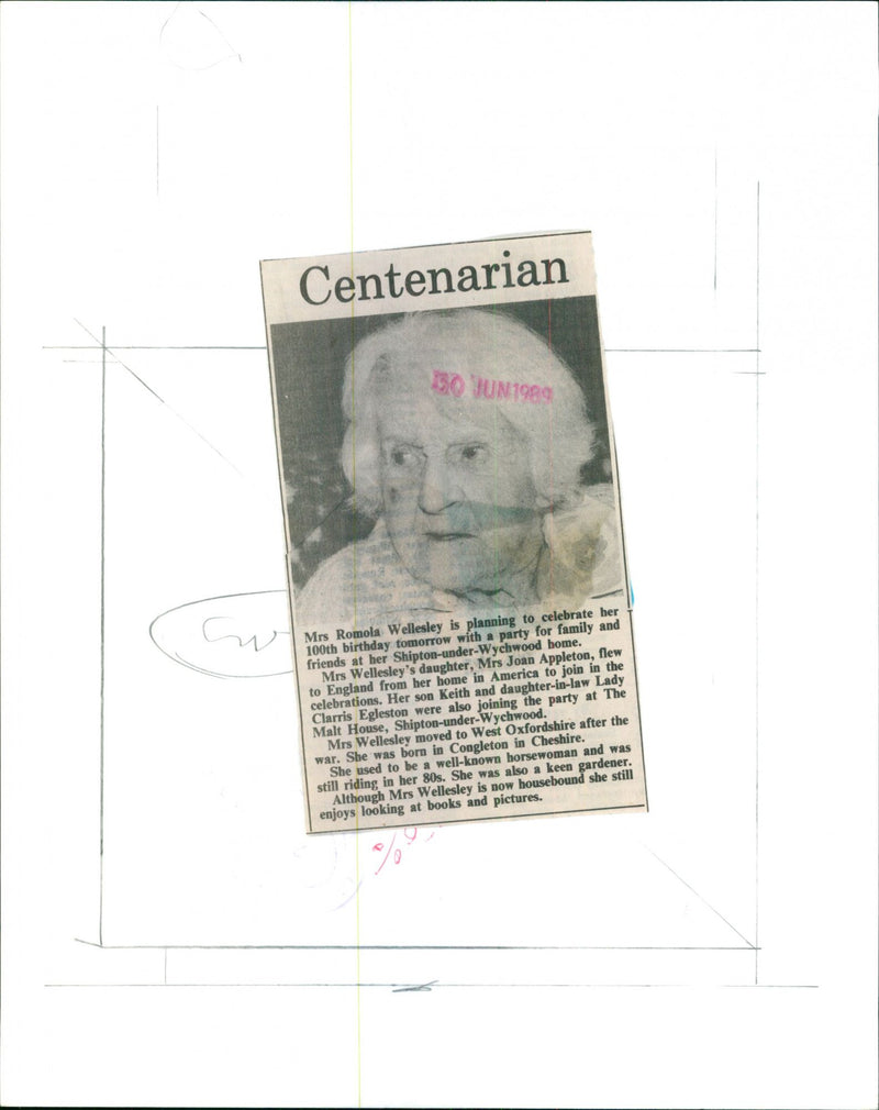 Mrs Romola Wellesley - Vintage Photograph