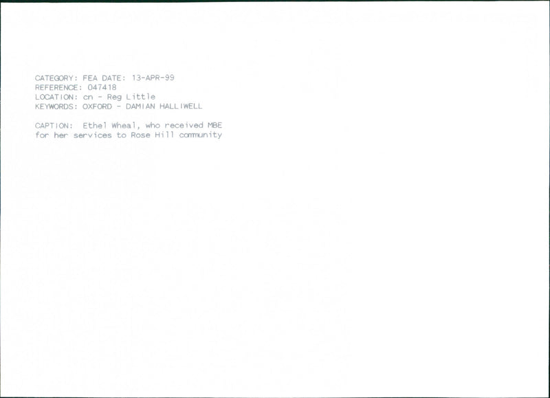 Ethel Wheal - Vintage Photograph