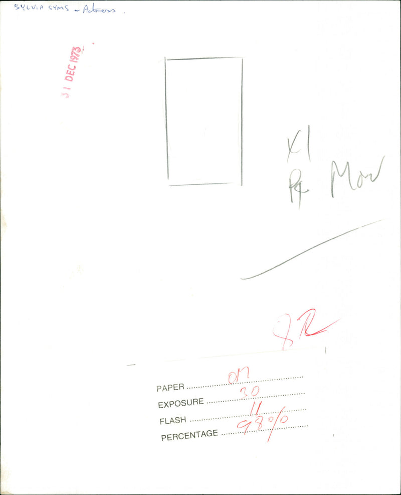 Sylvia Syms - Vintage Photograph