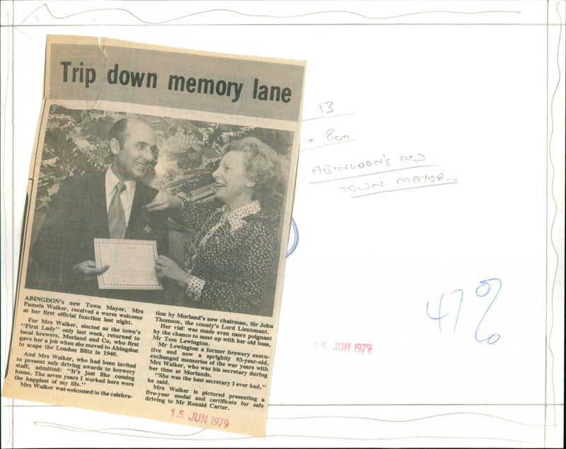 Pamela Walker and Sir John Thomson - Vintage Photograph