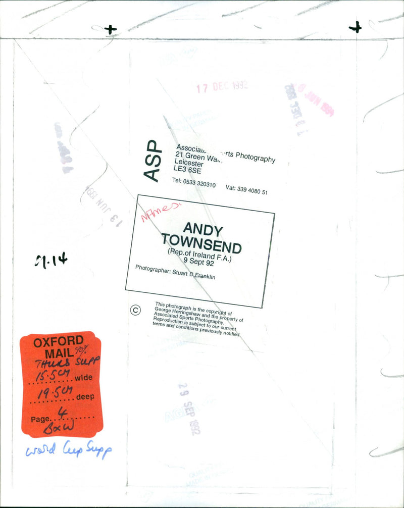 Andy Townsend - Vintage Photograph