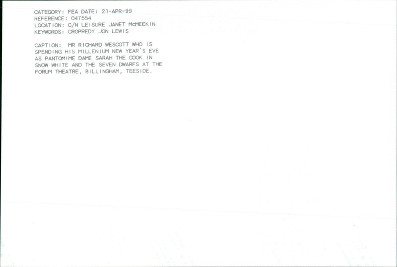 Richard Wescott - Vintage Photograph