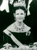Queen Silvia of Sweden - Vintage Photograph