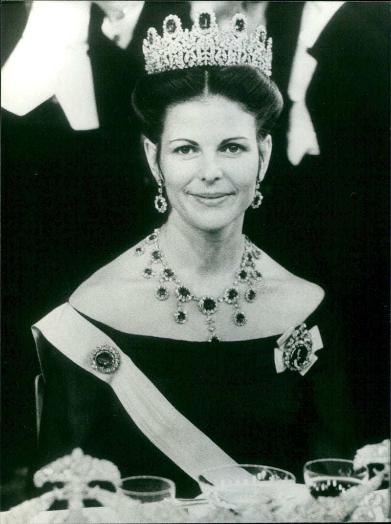 Queen Silvia of Sweden - Vintage Photograph
