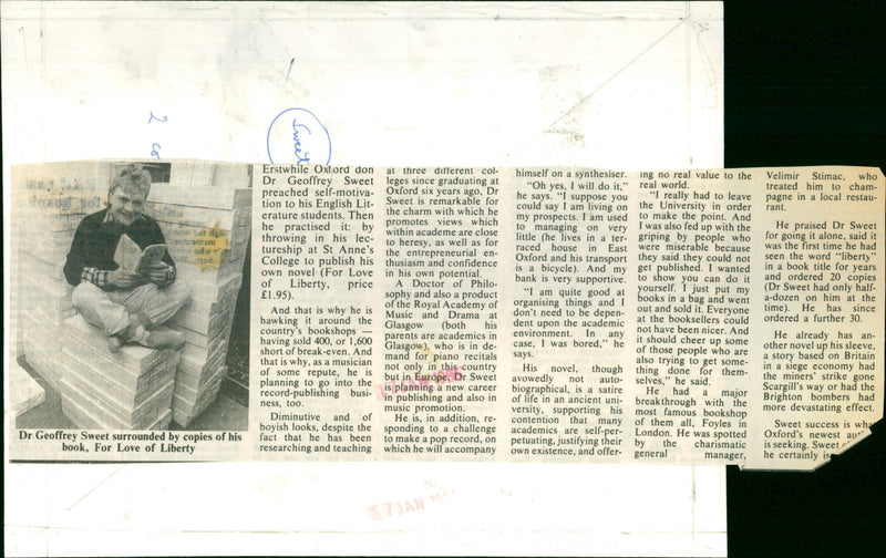 Geoffrey Sweet - Vintage Photograph