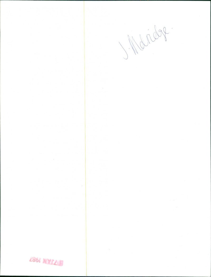 John Aldridge - Vintage Photograph