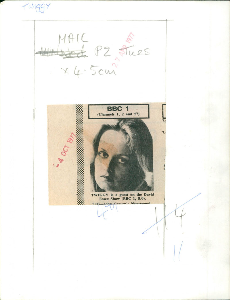Twiggy - Vintage Photograph