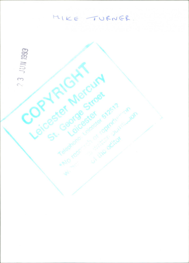 Mike Turner - Vintage Photograph