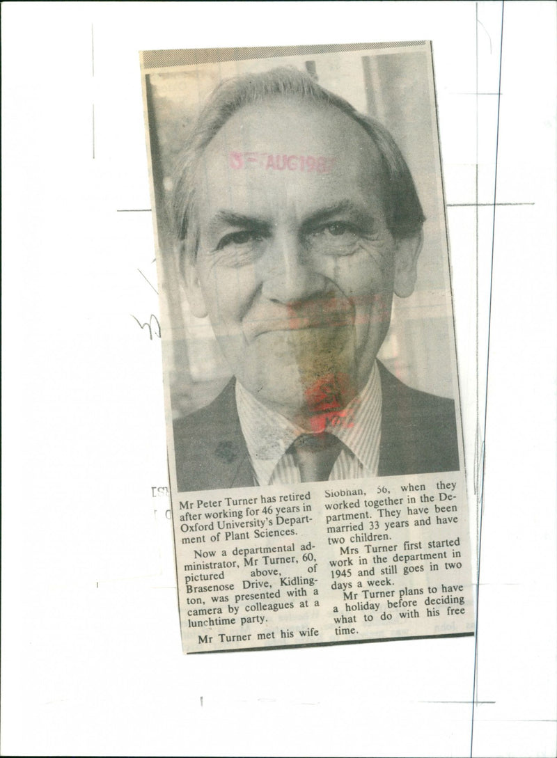 Mr. Peter Turner - Vintage Photograph