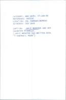 Janie Webster - Vintage Photograph