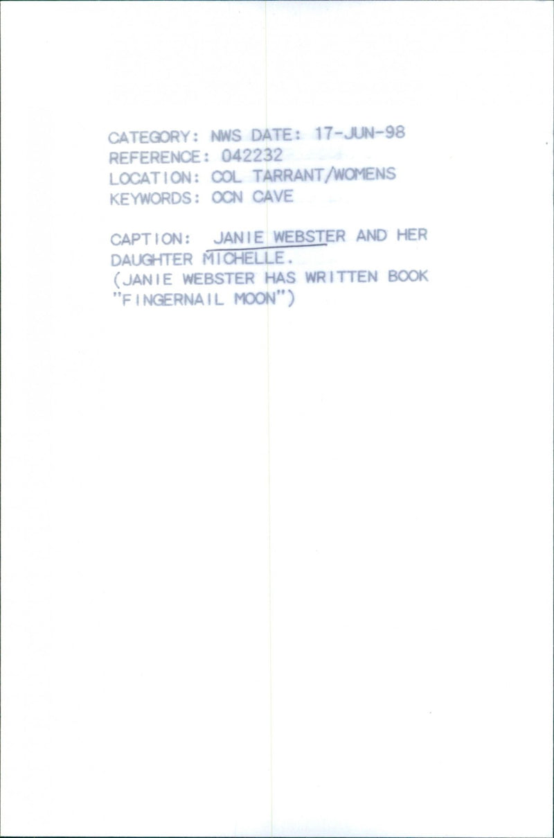 Janie Webster - Vintage Photograph