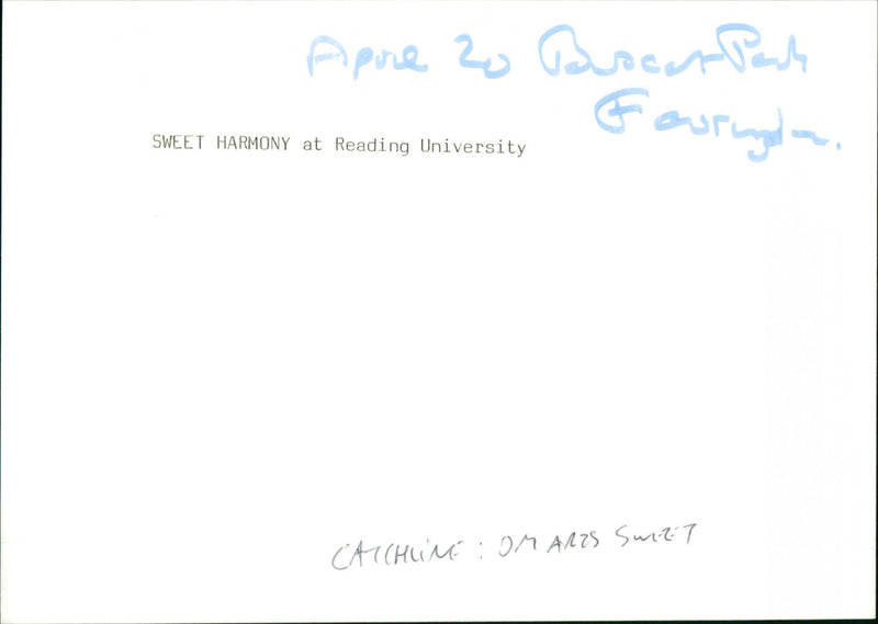 Sweet Harmony - Vintage Photograph