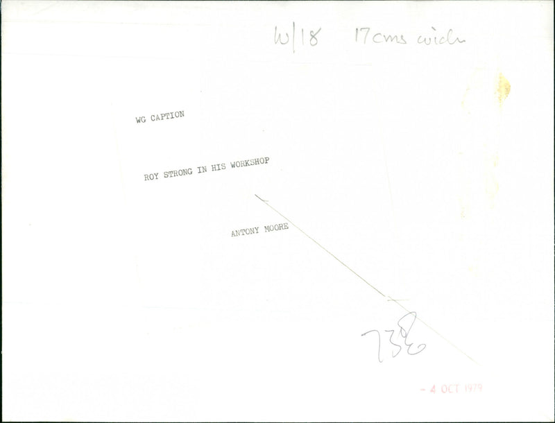 Roy Strong - Vintage Photograph