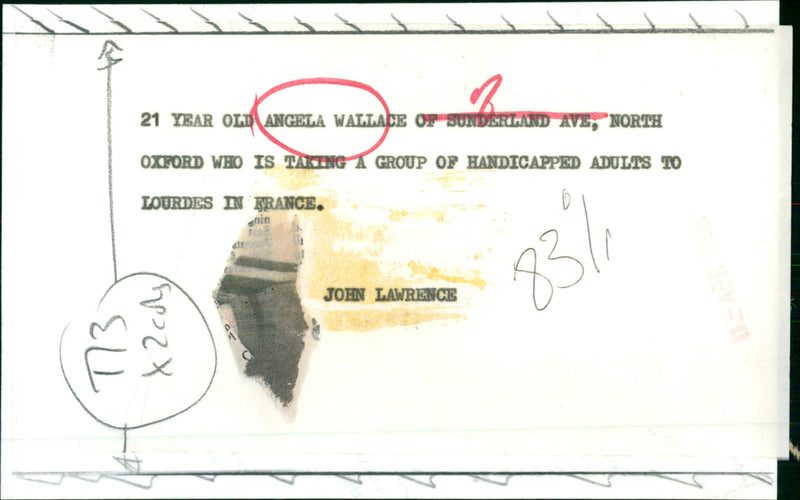 Angela Wallace - Vintage Photograph