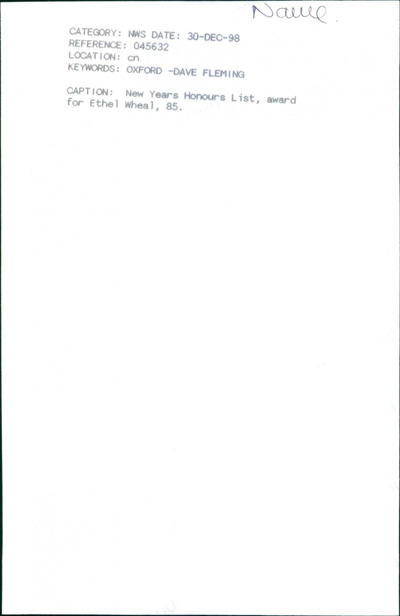 Ethel Wheal - Vintage Photograph