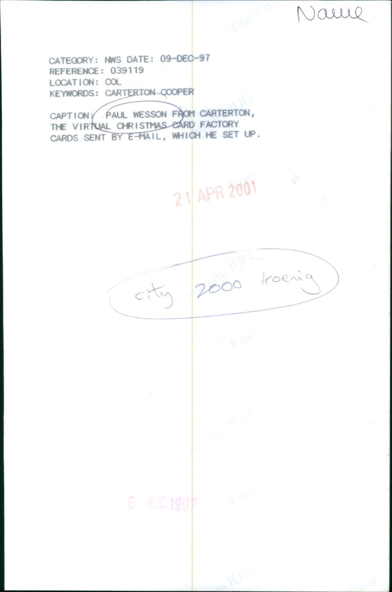 Paul Wesson - Vintage Photograph