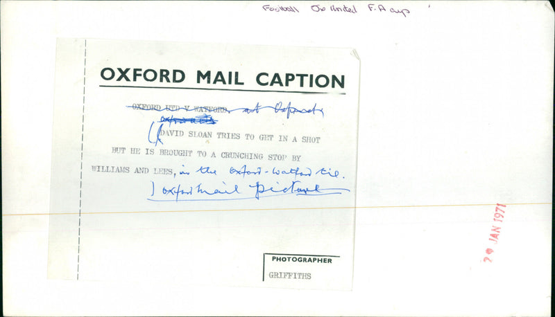 David Sloan - Vintage Photograph