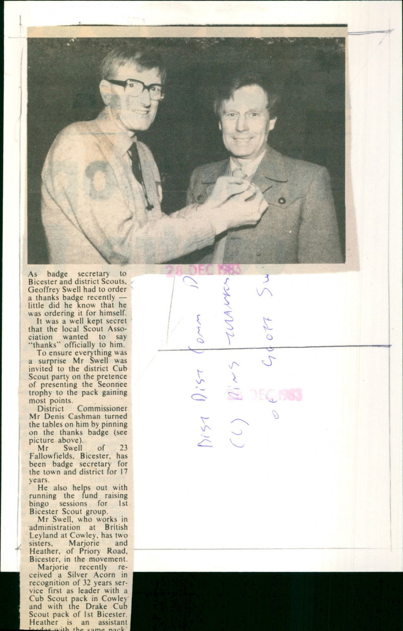 Geoffrey Swell - Vintage Photograph