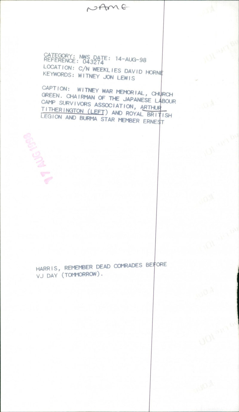 Arthur Titherington - Vintage Photograph