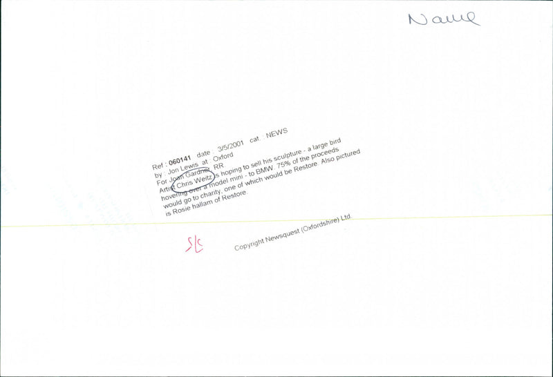 Chris Weitz - Vintage Photograph