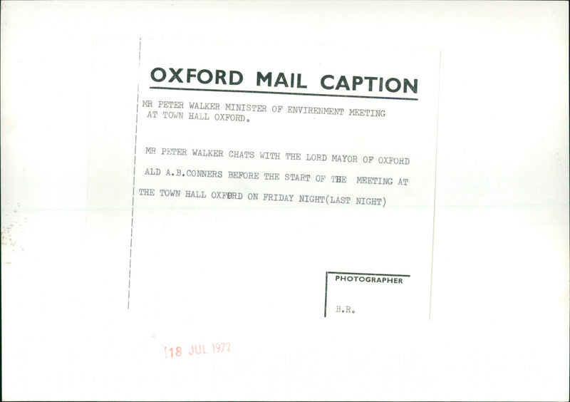 Peter Walker - Vintage Photograph