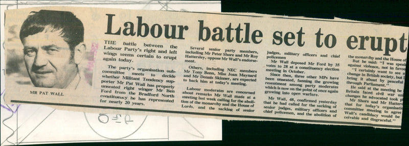 Mr. Pat Wall - Vintage Photograph