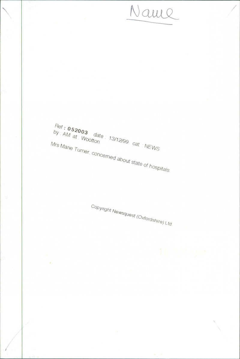 Mrs. Marie Turner - Vintage Photograph