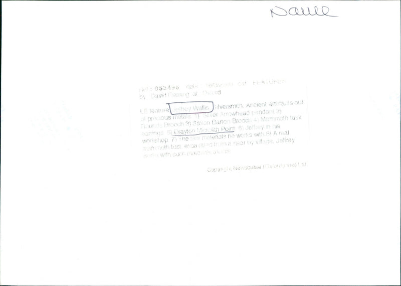 Jeffrey Wallis - Vintage Photograph