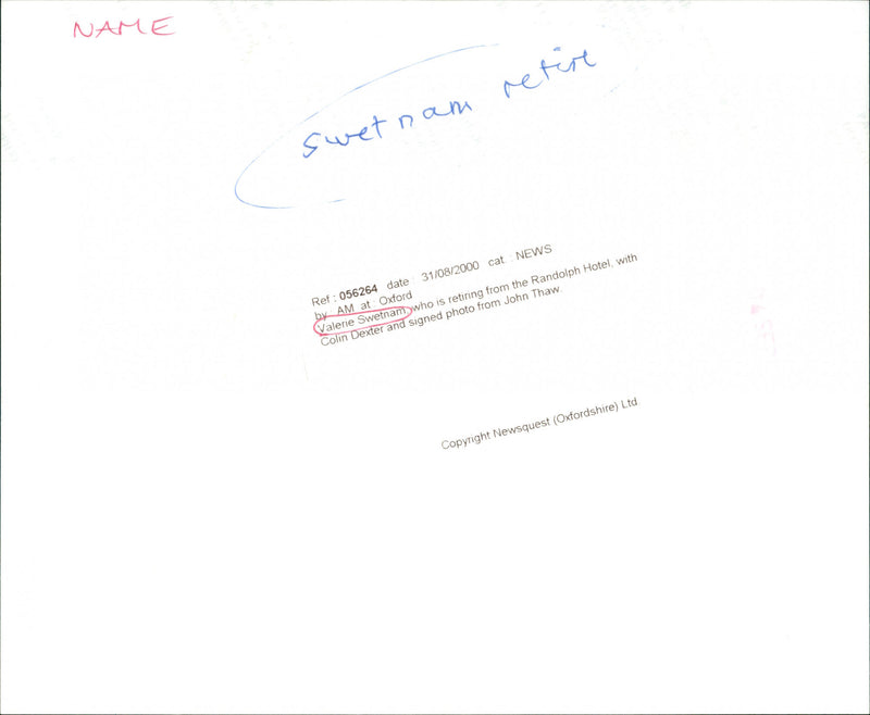 Valerie Swetnam - Vintage Photograph