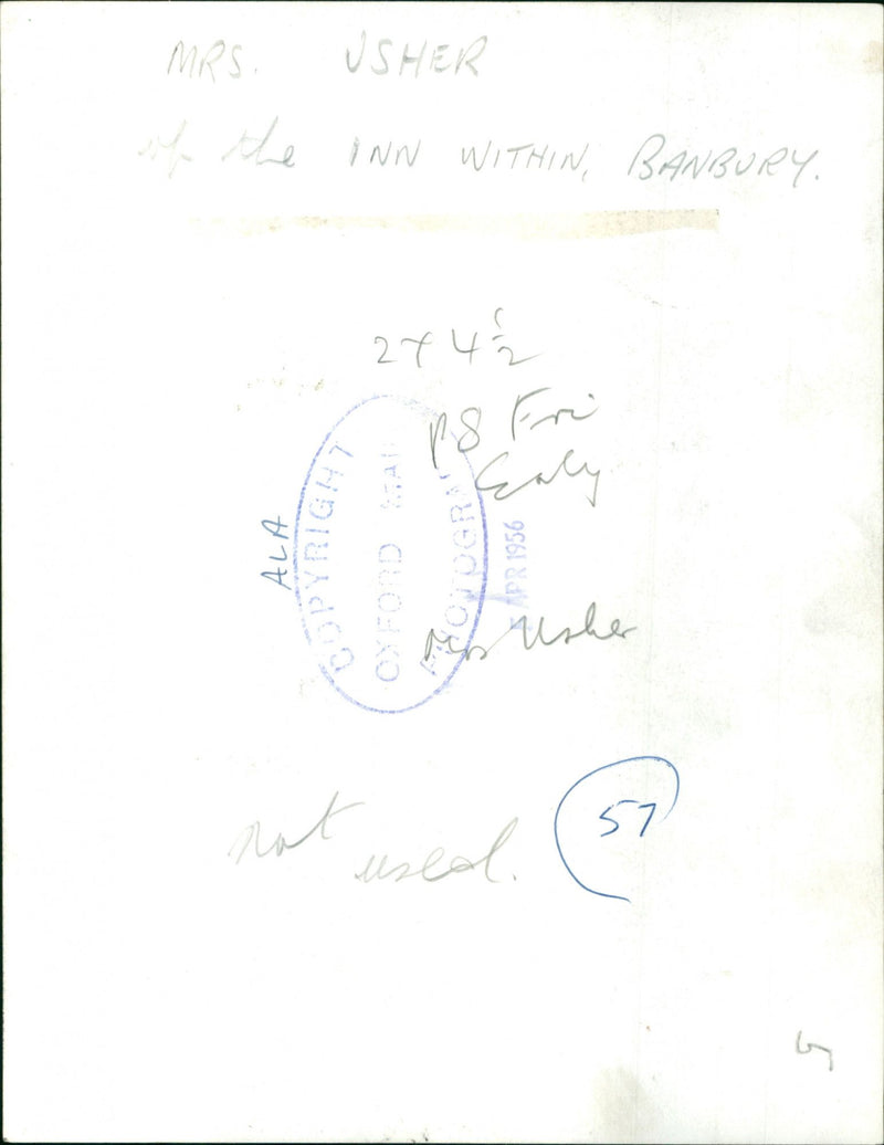 Ethel Usher - Vintage Photograph